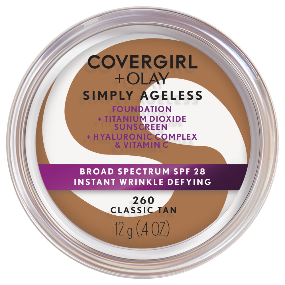 Simply Ageless + Olay Instant Wrinkle-Defying Foundation - US 0186