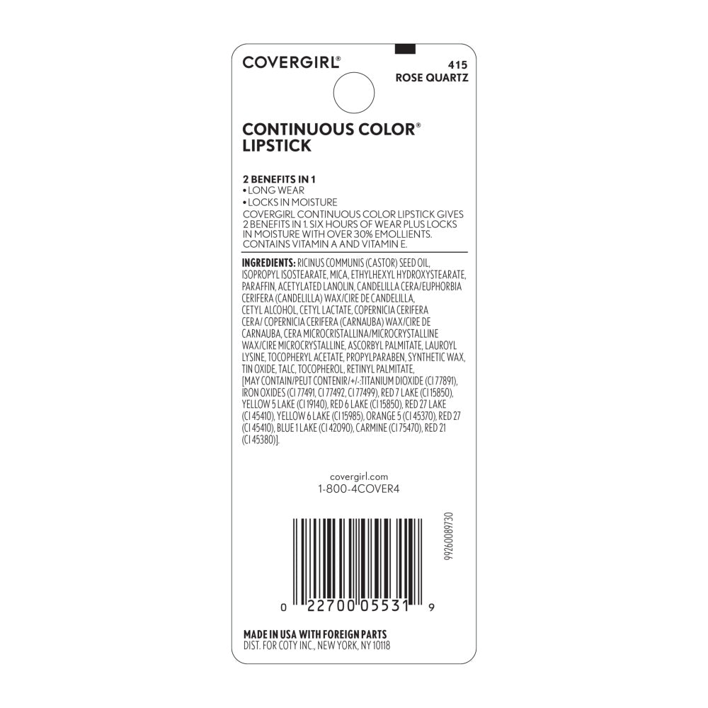 Continuous Color Lipstick - US 7479