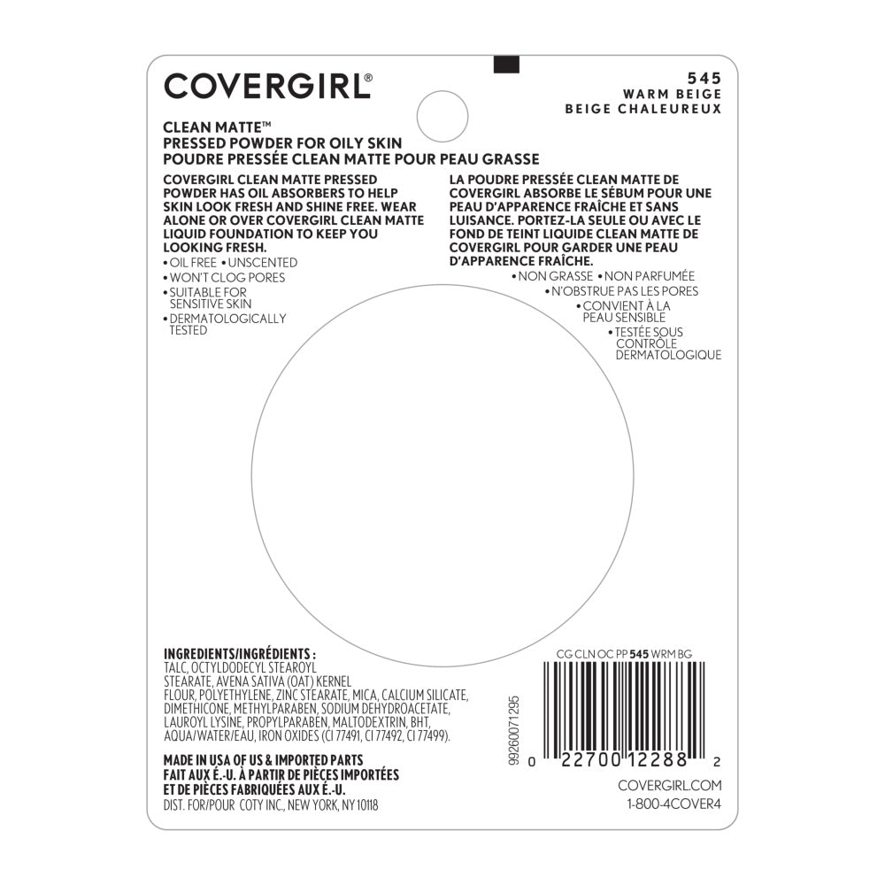 Clean Matte Pressed Powder - US 7070
