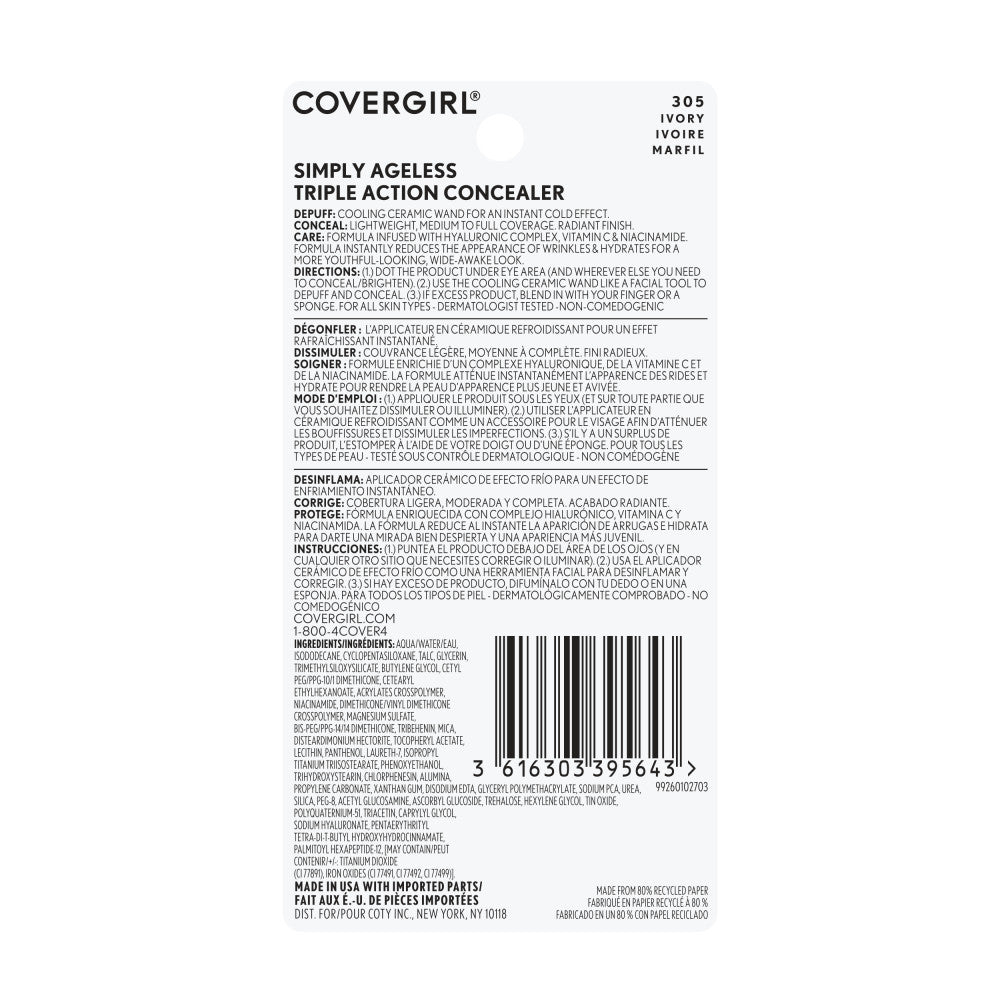 Simply Ageless Triple Action Concealer - US 8551